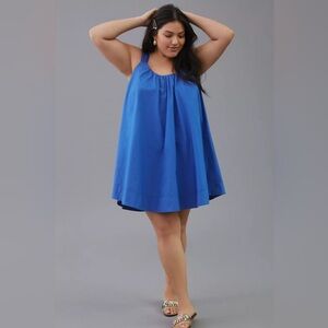 Anthropologie Maeve Cross-Back Mini Dress